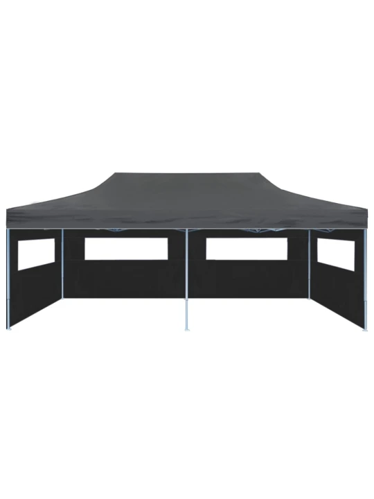 Išskleidžiama proginė palapinė, antracito spalva, 3x6m