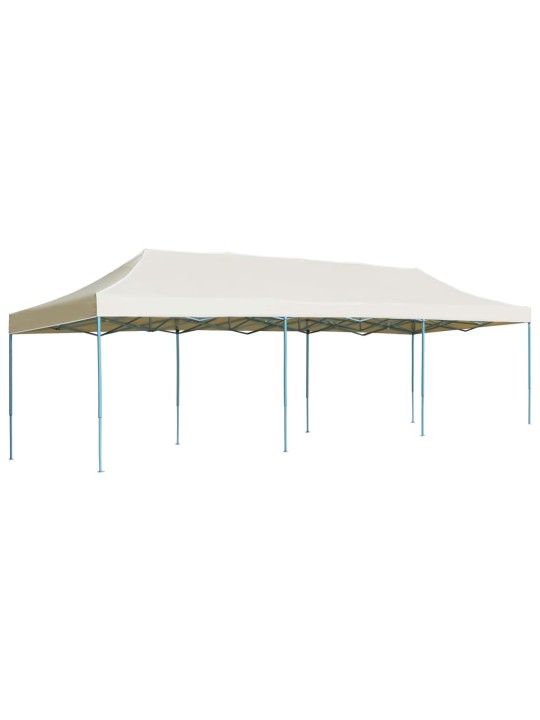 Išskleidžiama proginė palapinė, kreminės spalvos, 3x9m