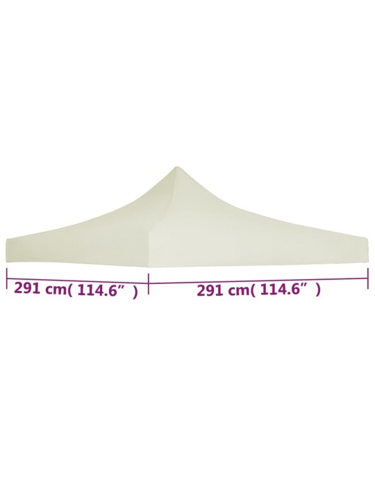 Proginės palapinės stogas, kreminės sp., 3x3 m