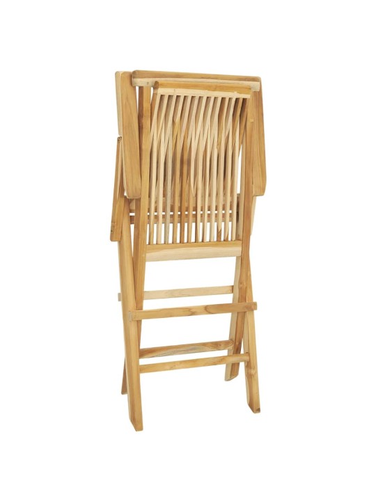 Lauko valgomojo baldų komplektas, 5d., tikmedžio med. masyvas