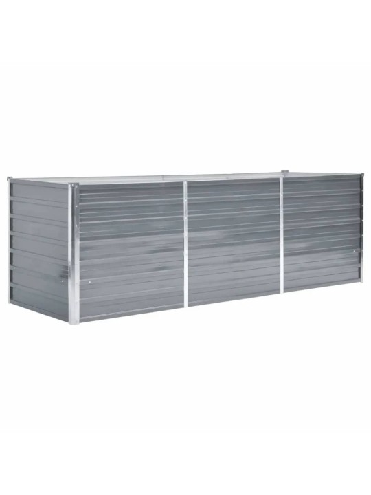 Lovelis, pilkas, galvanizuotas plienas, 240x80x77cm