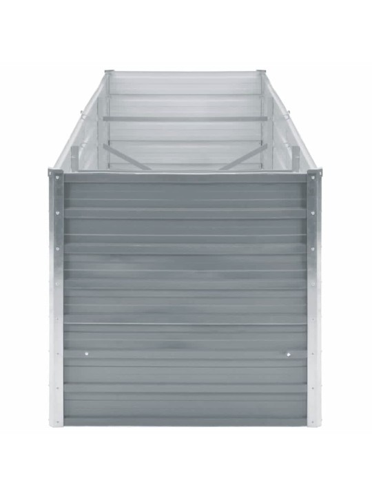 Lovelis, pilkas, galvanizuotas plienas, 240x80x77cm