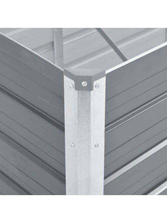 Lovelis, pilkas, galvanizuotas plienas, 240x80x77cm