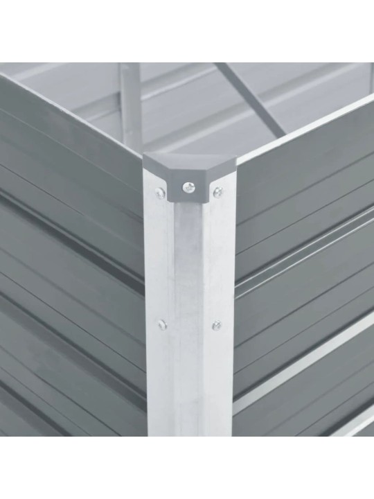 Lovelis, pilkas, galvanizuotas plienas, 240x80x45cm