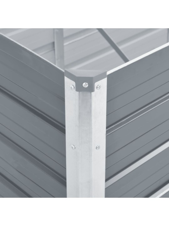 Lovelis, pilkas, galvanizuotas plienas, 320x80x77cm