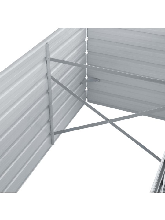 Lovelis, pilkas, galvanizuotas plienas, 320x80x45cm