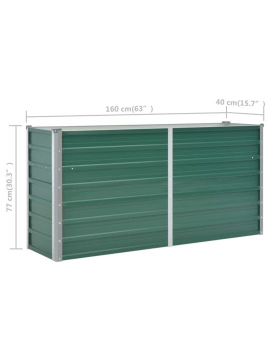Lovelis, žalias, galvanizuotas plienas, 160x40x77cm