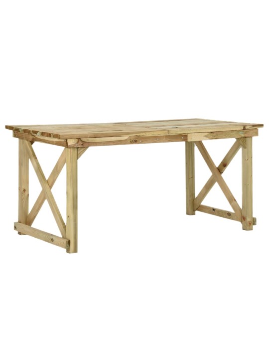 Sodo stalas, 160x79x75cm, mediena