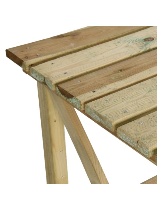 Sodo stalas, 160x79x75cm, mediena