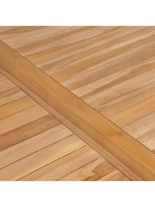 Sodo stalas, 150x90x77cm, tikmedžio medienos masyvas
