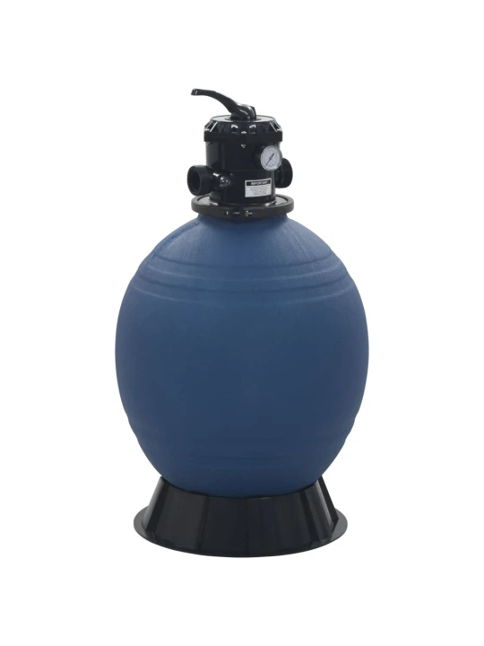 Smėlio filtras baseinui su 6 pozicijų vožtuvu, mėlynas, 560mm