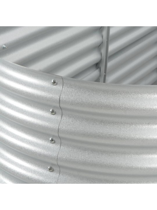 Lovelis, sidabrinis, 400x80x81cm, galvanizuotas plienas, aukštas