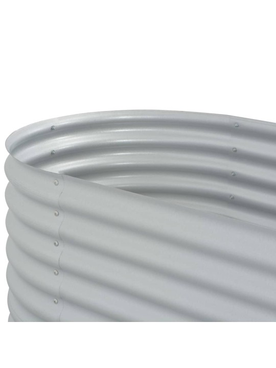 Lovelis, sidabrinis, 240x80x81cm, galvanizuotas plienas, aukštas