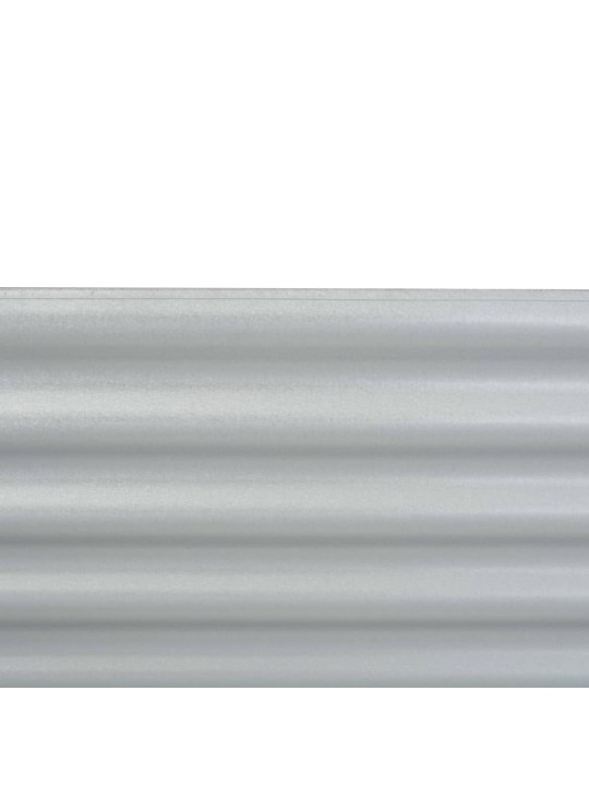 Lovelis, sidabrinis, 160x80x81cm, galvanizuotas plienas, aukštas