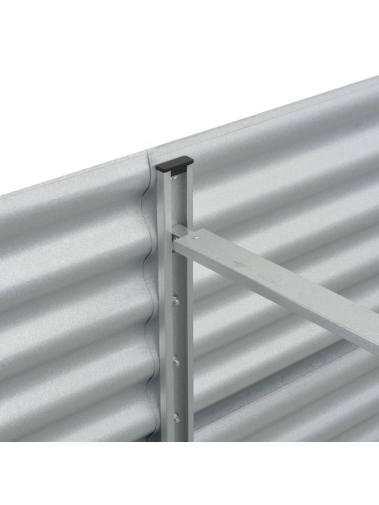 Lovelis, sidabrinis, 320x80x44cm, galvanizuotas plienas, aukštas