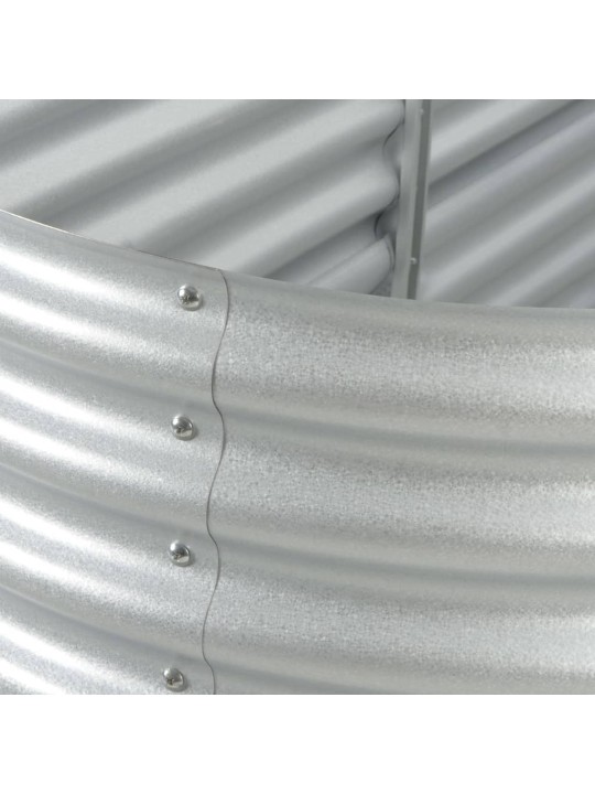 Lovelis, sidabrinis, 240x80x44cm, galvanizuotas plienas, aukštas