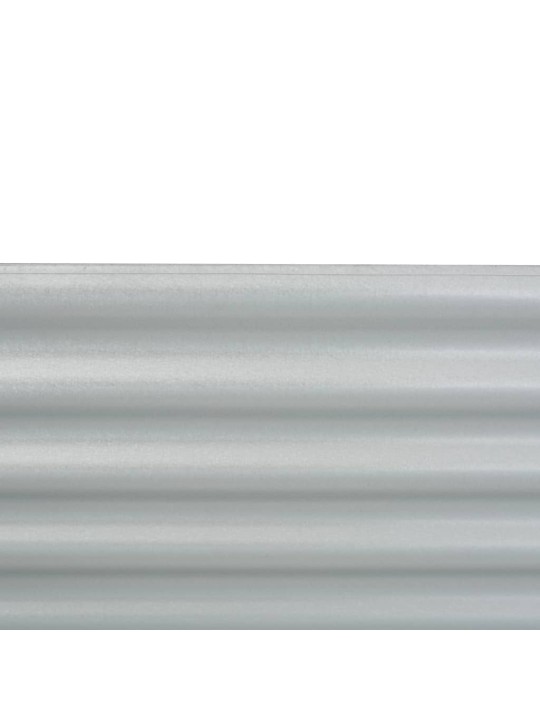 Lovelis, sidabrinis, 160x80x44cm, galvanizuotas plienas, aukštas