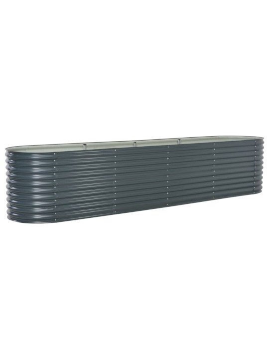 Lovelis, pilkas, 400x80x81cm, galvanizuotas plienas, aukštas