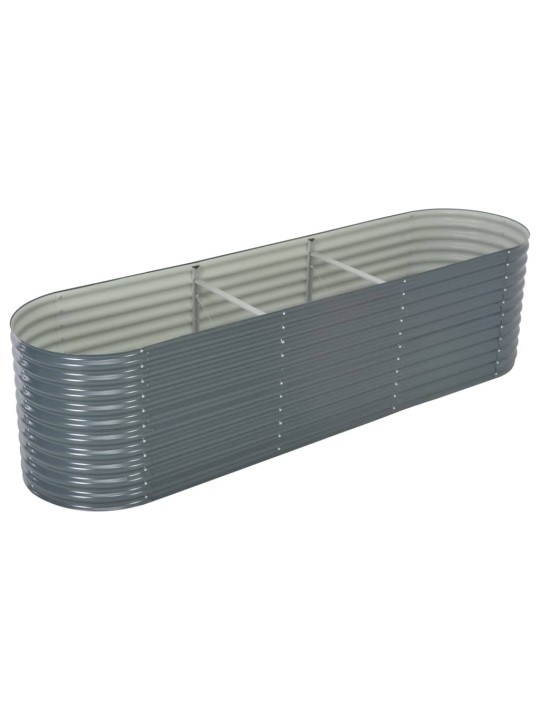 Lovelis, pilkas, 320x80x81cm, galvanizuotas plienas, aukštas