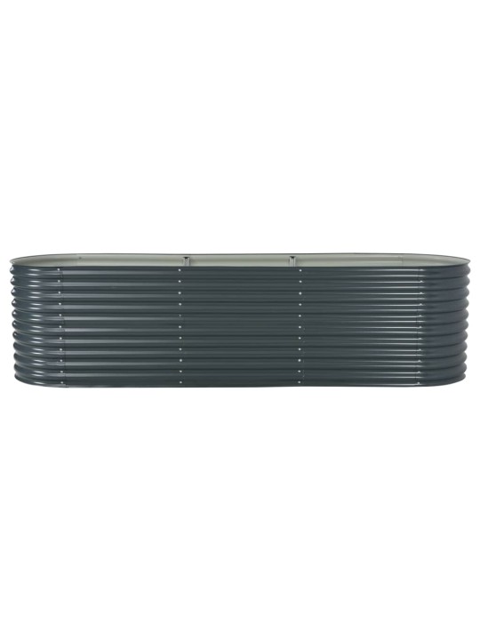 Lovelis, pilkas, 320x80x81cm, galvanizuotas plienas, aukštas