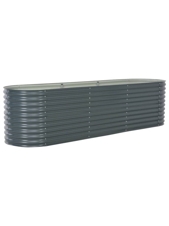 Lovelis, pilkas, 320x80x81cm, galvanizuotas plienas, aukštas