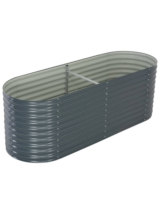 Lovelis, pilkas, 240x80x81cm, galvanizuotas plienas, aukštas