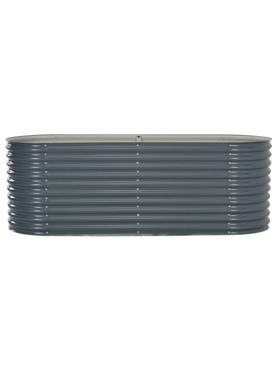 Lovelis, pilkas, 240x80x81cm, galvanizuotas plienas, aukštas