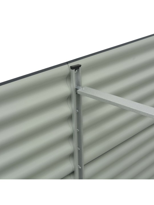 Lovelis, pilkas, 240x80x81cm, galvanizuotas plienas, aukštas