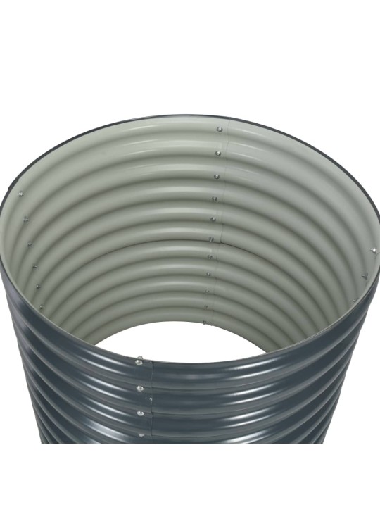 Lovelis, pilkas, 80x80x81cm, galvanizuotas plienas, aukštas