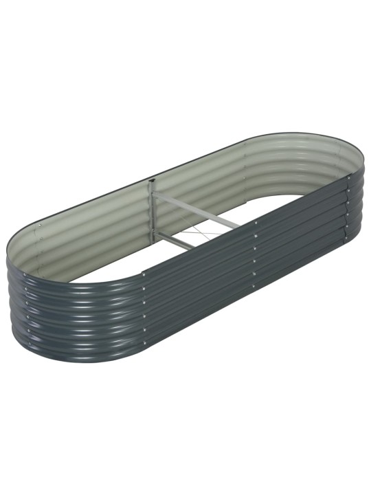 Lovelis, pilkas, 240x80x44cm, galvanizuotas plienas, aukštas