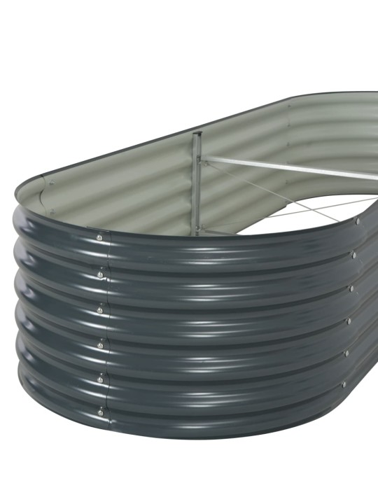 Lovelis, pilkas, 240x80x44cm, galvanizuotas plienas, aukštas