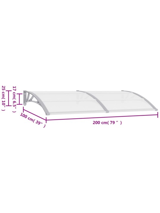 Stogelis durims, pilkas, 200x100cm, PC