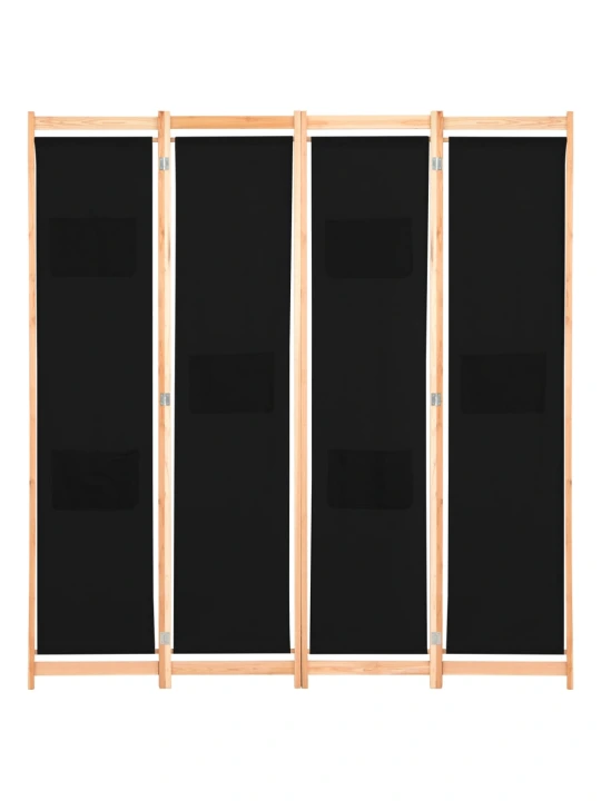 Kambario pertvara, 4 d., juodos sp., 160x170x4cm, audinys