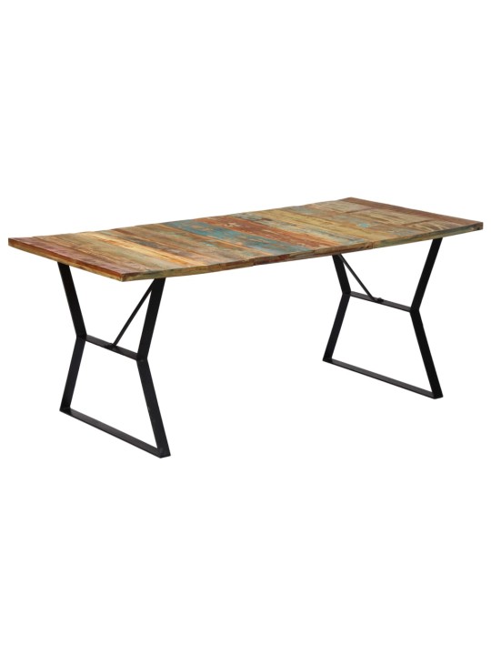 Valgomojo stalas, 180x90x76cm, perdirbtos medienos masyvas