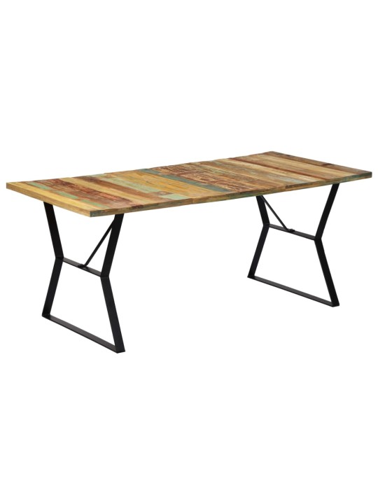 Valgomojo stalas, 180x90x76cm, perdirbtos medienos masyvas