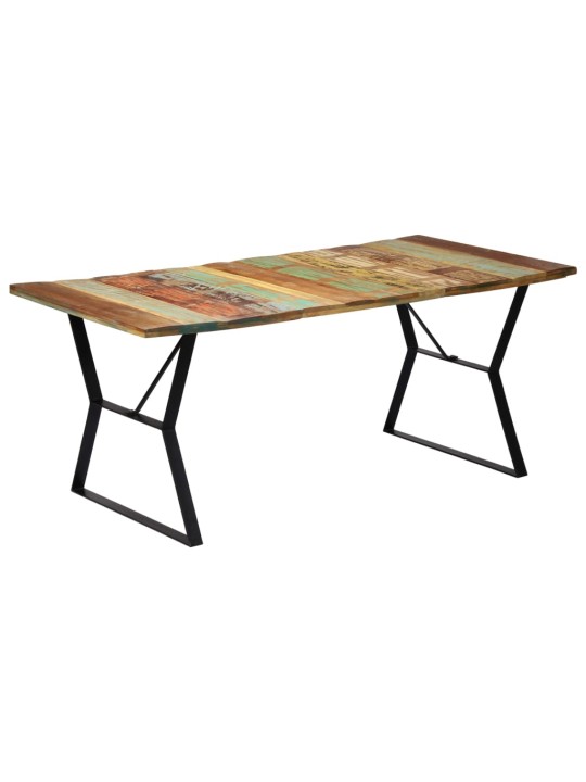 Valgomojo stalas, 180x90x76cm, perdirbtos medienos masyvas