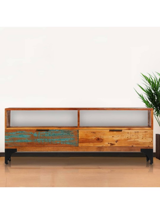 Televizoriaus spintelė, 118x35x45cm, perdirbtos med. masyvas