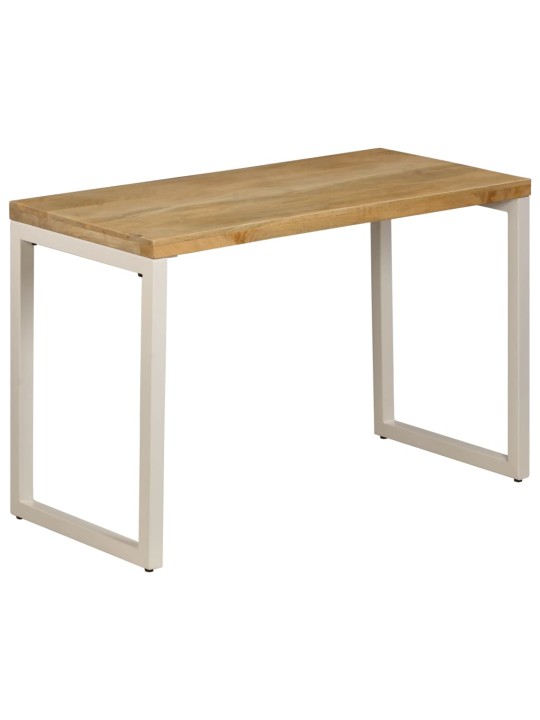 Valgomojo stalas, 115x55x76cm, mango med. masyvas ir plienas