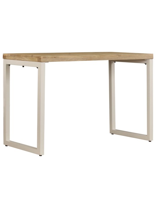 Valgomojo stalas, 115x55x76cm, mango med. masyvas ir plienas