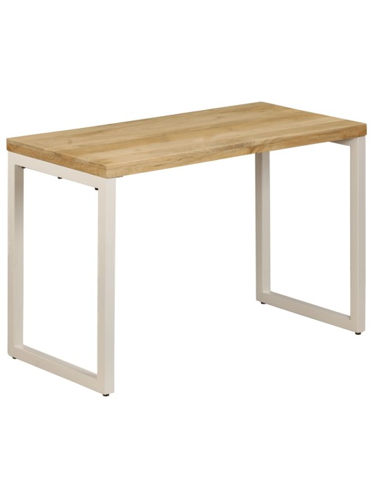 Valgomojo stalas, 115x55x76cm, mango med. masyvas ir plienas