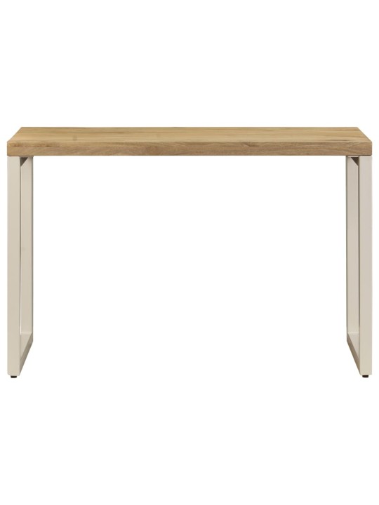 Valgomojo stalas, 115x55x76cm, mango med. masyvas ir plienas