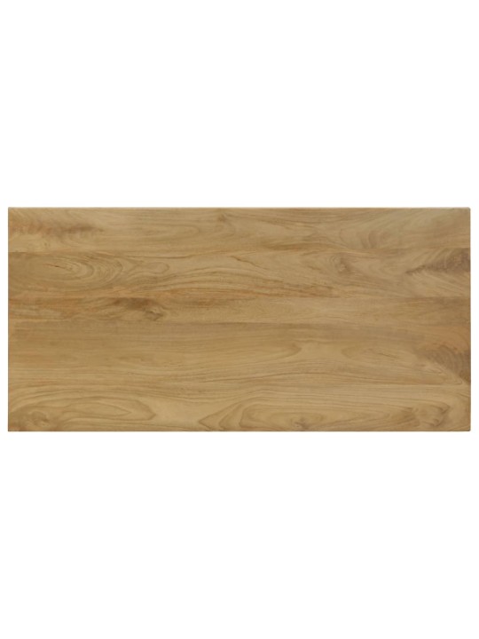 Valgomojo stalas, 115x55x76cm, mango med. masyvas ir plienas