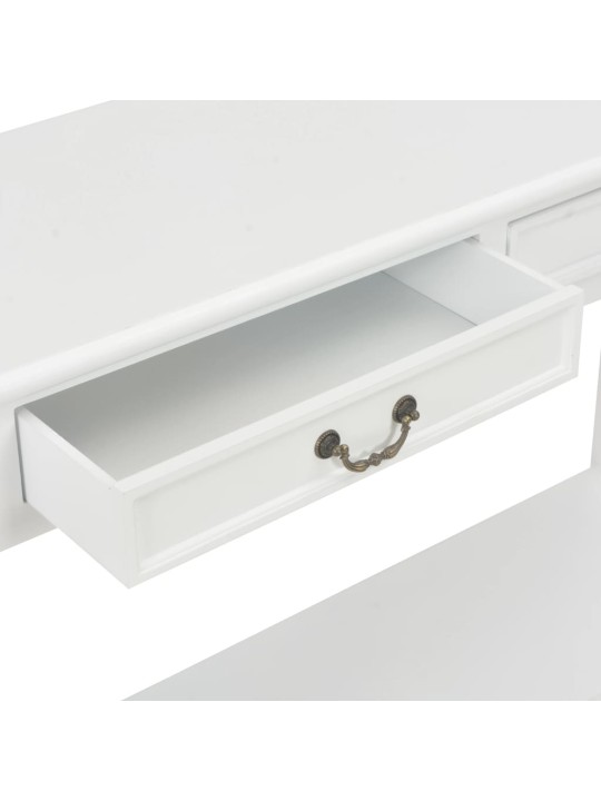 Konsolinis staliukas, baltos sp., 110x35x80cm, mediena