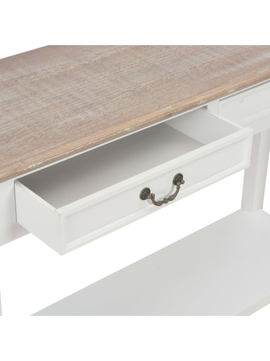 Konsolinis staliukas, baltos sp., 110x35x80cm, mediena