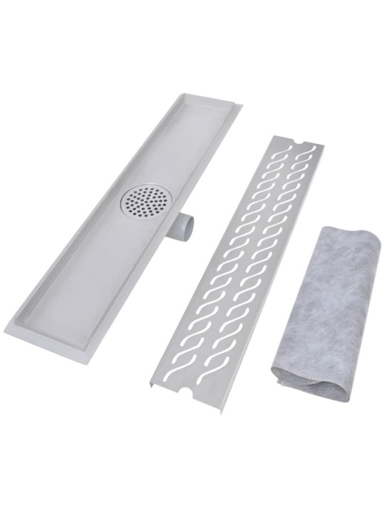 Pailgi dušo latakai, 2vnt., 630x140mm, nerūdijantis plienas