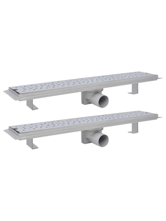 Pailgi dušo latakai, 2vnt., 630x140mm, nerūdijantis plienas