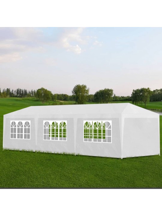 Proginė palapinė, 3x9 m, balta