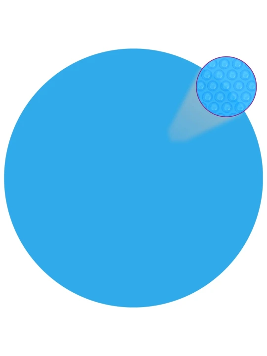 Plūdur. saulės šviesą sugerianti baseino plėvelė, 381cm, mėl.