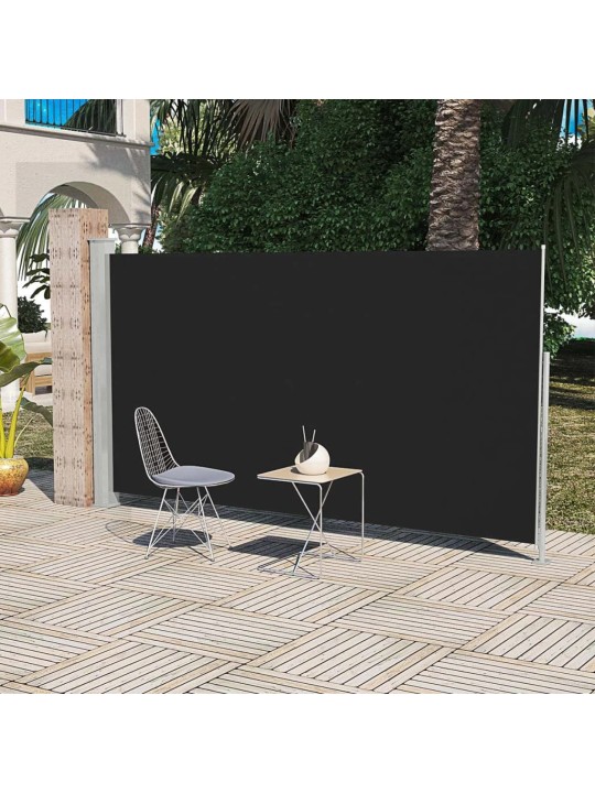 Terasos pertvara, juoda, 160 x 300 cm