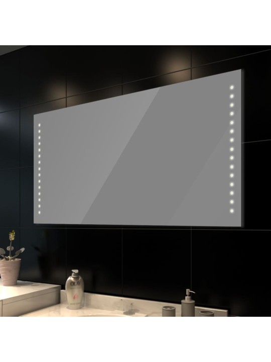 Sieninis Vonios Veidrodis su LED Apšvietimu 100 x 60 cm